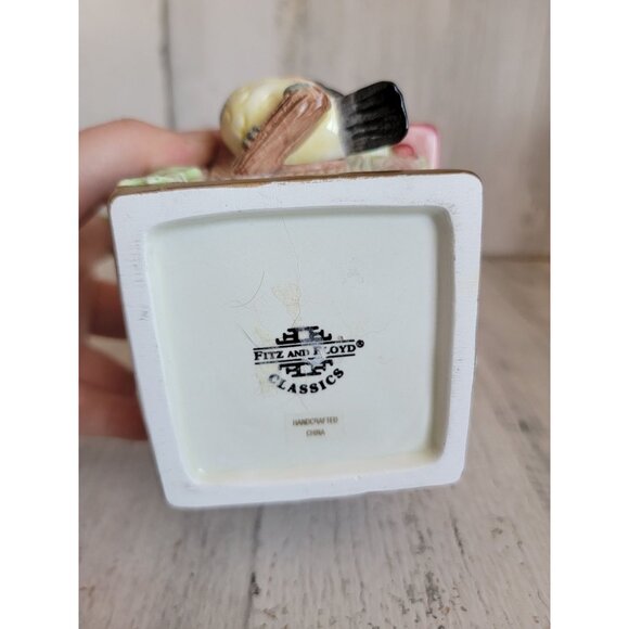 Fitz Floyd birdhouse candle holder xmas snow figure decor - Picture 8 of 8